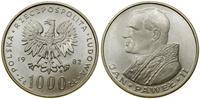 1.000 złotych 1982, Warszawa, Jan Paweł II, sreb