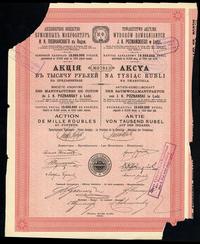 akcja na 1.000 rubli 1910, Łódź, numeracja 07813