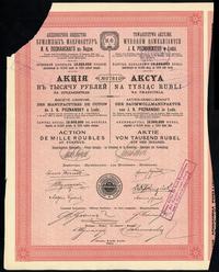 Polska, akcja na 1.000 rubli, 1910