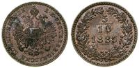 Austria, 5/10 krajcara, 1885