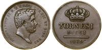 Włochy, 10 tornesi, 1839