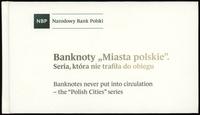 Polska, komplet obiegowych banknotów serii miasta polskie, 1.03.1990