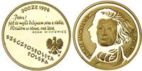 200 złotych 1998, Adam Mickiewicz, złoto 15.60 g