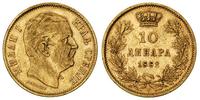 10 dinarow 1882, złoto 3.19 g