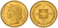 20 franków 1892, złoto 6,43 g