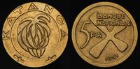 5 franków 1961, złoto 13.14 g
