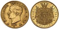 40 lirów 1814/M, Mediolan, złoto 12.86 g
