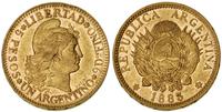 1 argentino=5 peso 1883, złoto 8.06 g