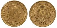 5 peso = 1 argentino 1883, złoto 8.03 g, Fr. 14