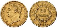 20 franków 1810/K, Bordeaux, złoto 6.41g, wybito