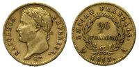 20 franków 1813/A, Paryż, złoto 6.42 g