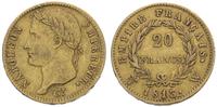 20 franków 1813/W, Lille, złoto 6.40 g