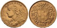 20 franków 1935, VRENELI, złoto 6.44 g
