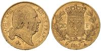 20 franków 1817/A, Paryż, złoto 6.37 g