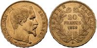 20 franków 1859/A, złoto, 6.44 g