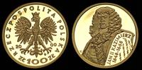 100 złotych 2000, Jan Kazimierz, złoto 8.03 g