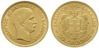20 drachm 1884/A, Paryż, złoto 6.44 g, Fr. 18