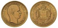 20 drachm 1884, złoto 6.43 g