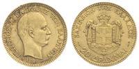 20 drachm 1884, złoto 6.43 g
