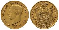 40 lirów 1813/M, Mediolan, złoto 12.86 g, patyna