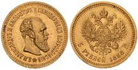 5 rubli 1888, złoto 6.45 g.