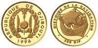 250 franków 1996, złoto 1.24 g. próba 0.999