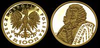 100 złotych 2000, Jan Kazimierz, złoto 8.01 g