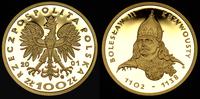 100 złotych 2001, złoto 8.04 g