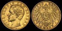 10 marek 1893, złoto 3.92 g, małe uderzenie na a