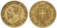 20 lirów 1858, Genua, złoto 6.42 g