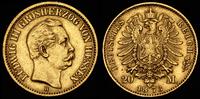 20 marek 1873, złoto 7.95 g, Jaeger 214