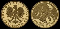 100 złotych 1999, Zygmunt August, złoto 8.05 g