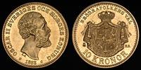 10 koron 1883/ L.A., złoto 4.48 g