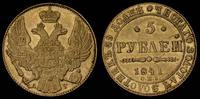 5 rubli 1841, Petersburg, złoto 6.64 g
