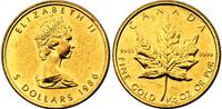 5 dolarów 1986, MAPLE LEAF, czyste złoto, 3.13 g