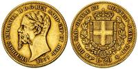 20 lirów 1859, Turyn, złoto 6.44 g