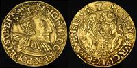 dukat 1595, Gdańsk, złoto 3.44 g, stara patyna