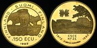 150 ecu 1992, konferencje CSCE, złoto 6.70 g, "7