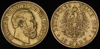 10 marek 1880/H, Darmstadt, złoto 3.94 g, Jaeger