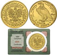 500 złotych 1999, Warszawa, Orzeł bielik, złoto 