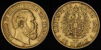 10 marek 1879/ H, Darmstadt, złoto 3.92 g, Jaege