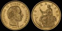10 koron 1900, złoto 4.48g