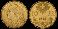 10 franków 1913, złoto 3.22  g