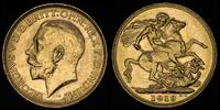 1 funt 1919/P, Perth, złoto 7.98 g