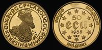 50 ecu 1988, złoto 17.28 g