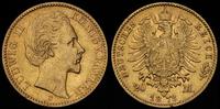 20 marek 1873/D, Monachium, złoto 7.90 g, minima