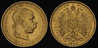 20 koron 1893, złoto 6.76 g