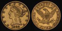5 dolarów 1882, Filadelfia, złoto 8.33 g