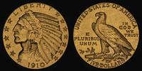 5 dolarów 1910, Filadelfia, złoto 8.33 g