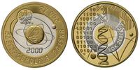 200 złotych 2000, Warszawa, Rok 2000, złoto i sr